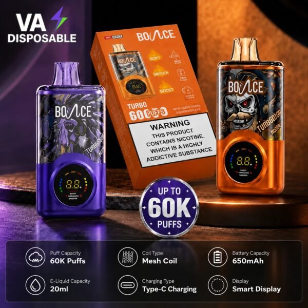 Bounce Turbo 60k Puffs Disposable Vape in Dubai Bounce Turbo 60k Puffs Disposable Vape in Dubai
