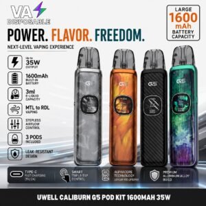 Uwell Caliburn G5 Pod Kit 1600mAh 35W IN DUBAI Uwell Caliburn G5 Pod Kit 1600mAh 35W IN DUBAI
