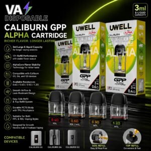 UWELL GPP ALPHA Pod Cartridge 3ml In UAE UWELL GPP ALPHA Pod Cartridge 3ml In UAE