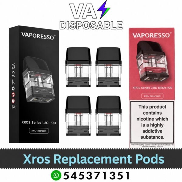Vaporesso Xros Replacement Pods (Pack of 2 Pcs) In UAE Vaporesso Xros Replacement Pods (Pack of 2 Pcs) In UAE