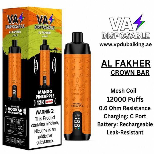 Al Fakher Crown Bar 12000 Puffs 5MG