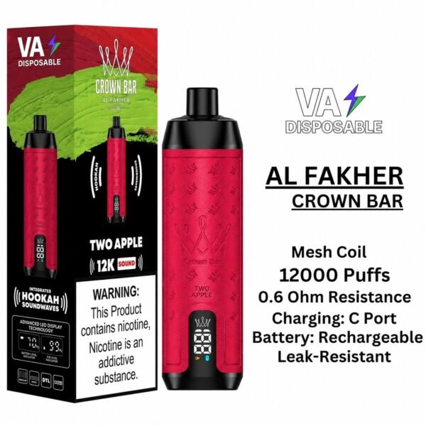 Al Fakher Crown Bar 12000 Puffs 5MG