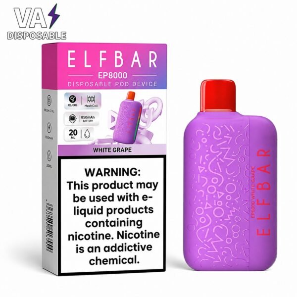 ELF Bar EP8000 Puffs Disposable Vape 20mg