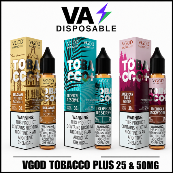 VGOD Tobacco Plus Salt Nicotine 25MG & 50MG