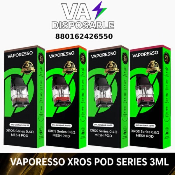 Vaporesso Xros Replacement Pods 4Pc/Pack Vaporesso Xros Replacement Pods 4Pc/Pack