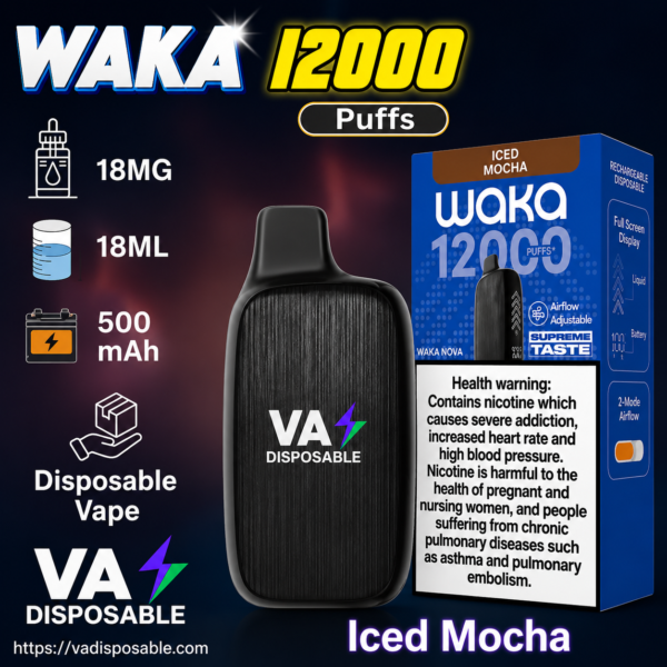 Waka Nova 12000 Puffs 18MG Disposable in Dubai