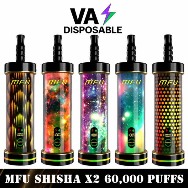 MFU Shisha X2 60000 Puffs Hookah Disposable Vape 5MG MFU Shisha X2 60000 Puffs Hookah Disposable Vape 5MG