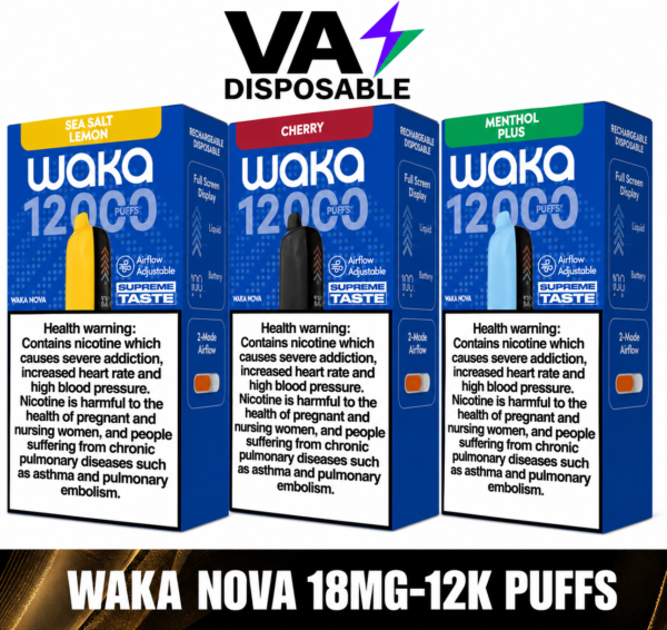 Waka Nova 12000 Puffs 18MG Disposable in Dubai