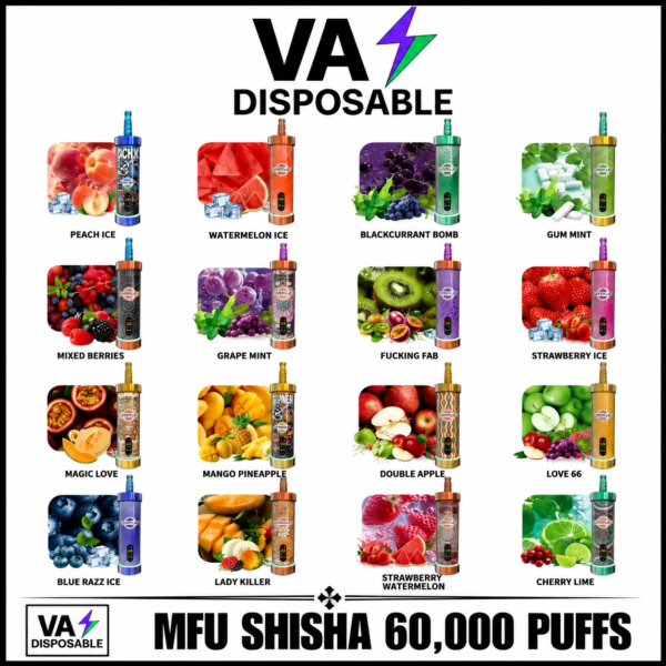24e0487d-ebf4-421a-bf26-4880ece819d9 MFU Shisha X2 60000 Puffs Hookah Disposable Vape 5MG