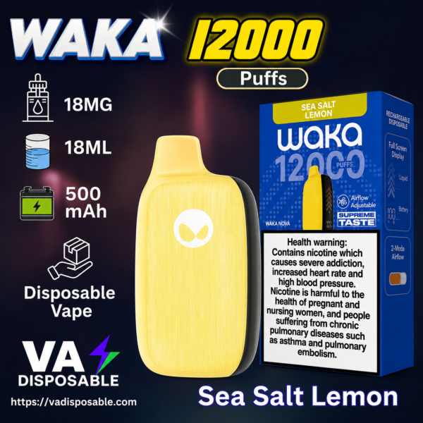Waka Nova 12000 Puffs 18MG Disposable in Dubai